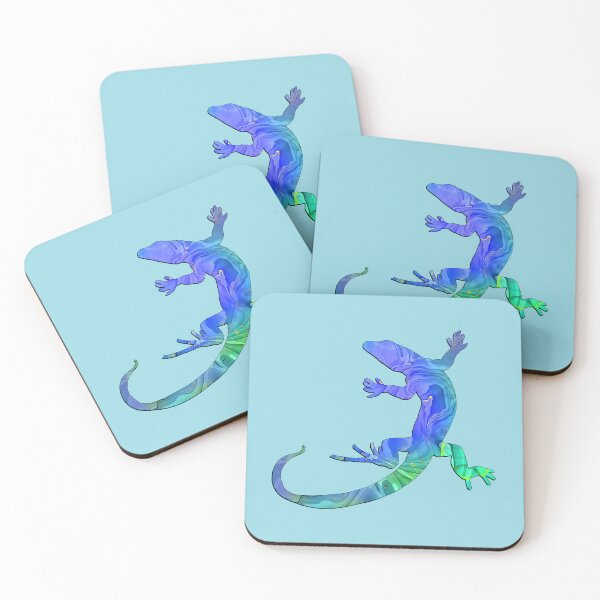 Item preview, Friendly Colorful Gecko in Blue designed and sold by LaRoach Digital Arts.