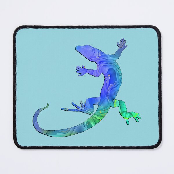 Item preview, Friendly Colorful Gecko in Blue designed and sold by LaRoach Digital Arts.