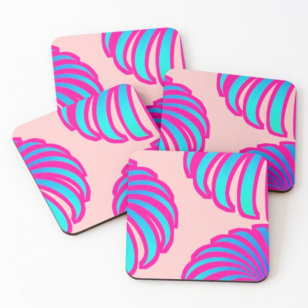 Item preview, Black hole teal pink optical illusion donut flower tropical designed and sold by IMNIUM.