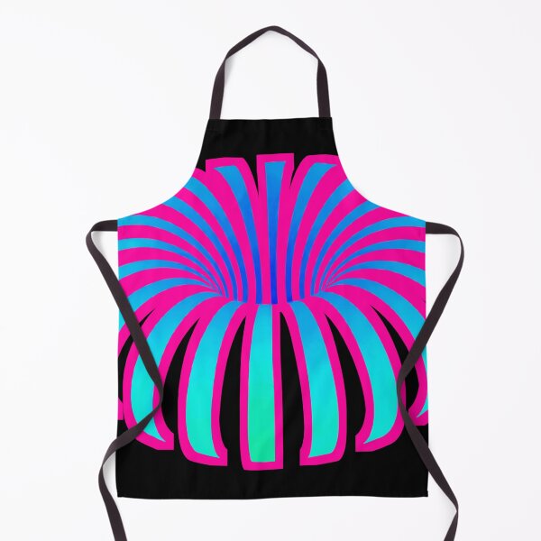 Item preview, Black hole teal pink optical illusion donut flower tropical designed and sold by IMNIUM.