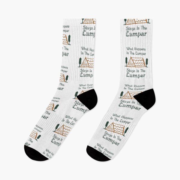Item preview, What Happens in The Camper Stays In The Camper Camping Sayings designed and sold by Add To Cart.