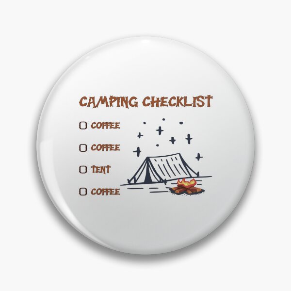 Item preview, Camping checklist For Coffee Lovers designed and sold by Add To Cart.