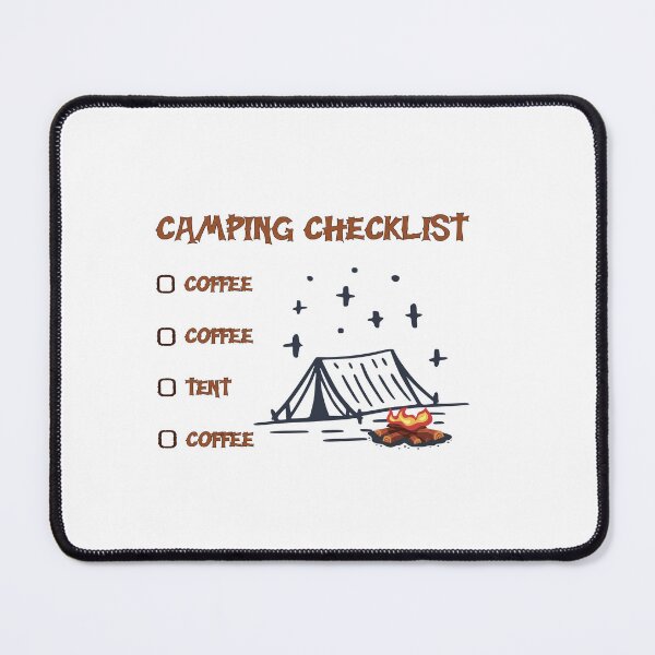 Item preview, Camping checklist For Coffee Lovers designed and sold by Add To Cart.