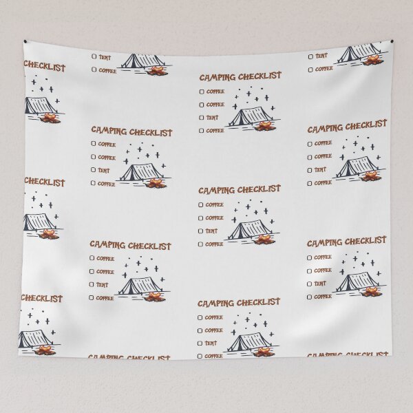 Item preview, Camping checklist For Coffee Lovers designed and sold by Add To Cart.