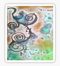 Vintage Swirl Sticker