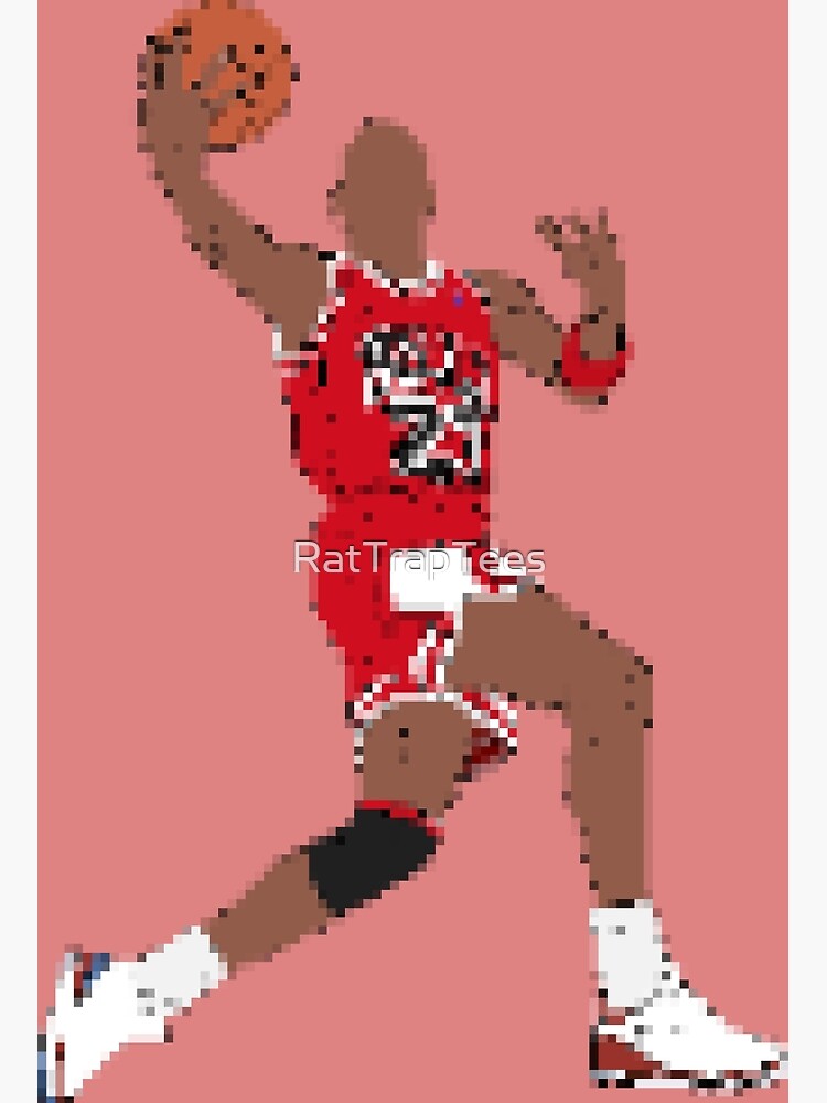 "Michael Jordan Layup (Pixel Art)" Poster for Sale by RatTrapTees