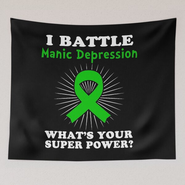 Item preview, I Battle Manic Depression Funny Manic Depression Warrior Gift designed and sold by rechardtee.