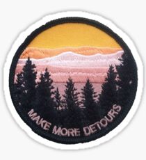 Make More Detours Patch Sticker