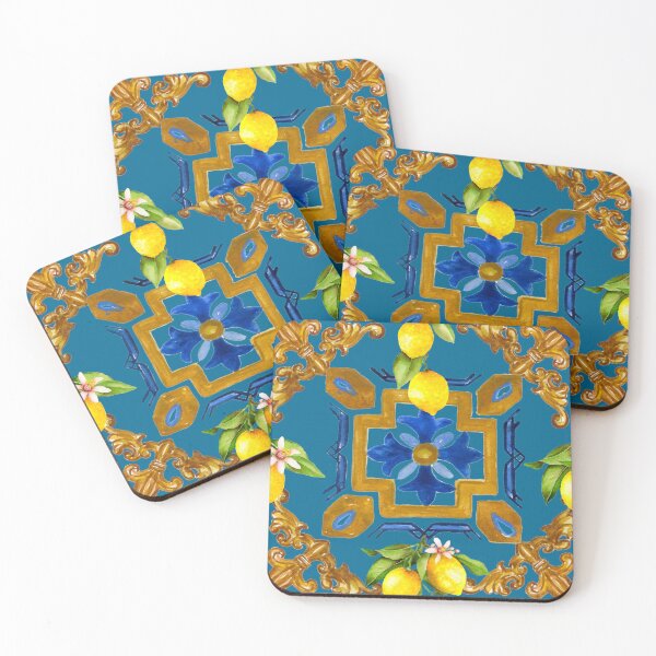 Item preview, Sicilian tiles,mediterranean,mosaic,lemons, designed and sold by MariaMarinova.