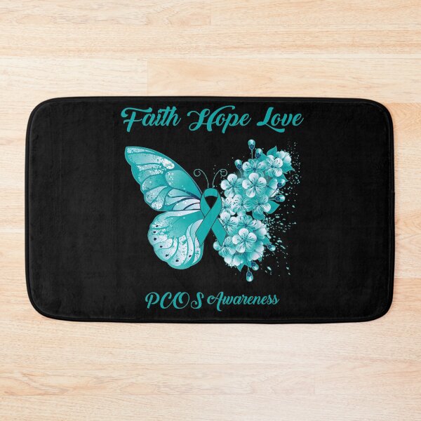 Item preview, Faith Hope Love PCOS Awareness Butterfly Ribbon Gifts designed and sold by Adropine.