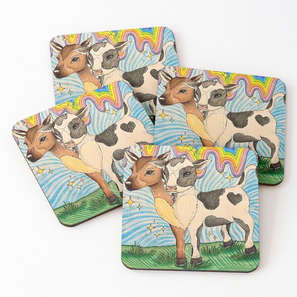 Item preview, Cute Two Headed Hybrid Calf Fawn designed and sold by StudioRosebud.
