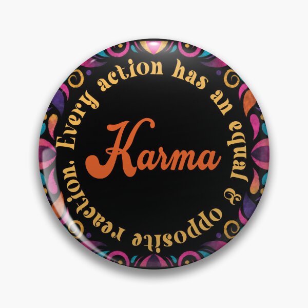 Item preview, Funny Retro Karma Design- Every action has an equal & opposite reaction~Karma designed and sold by jamie Omahen.