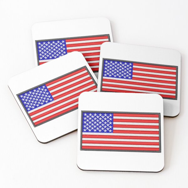 Item preview, Embroidery American Flag Sticker designed and sold by Vintage Letter Stickers.