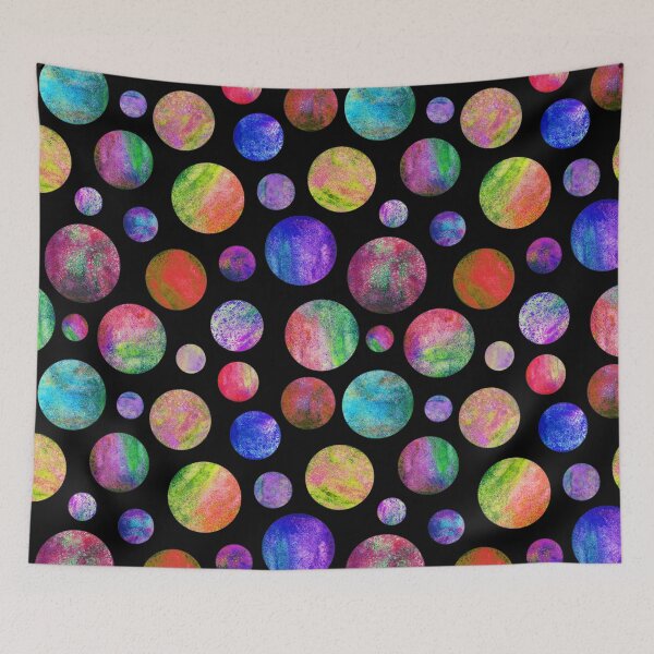 Item preview, polka dots multicolor trendy pattern designed and sold by cutecrazytshirt.
