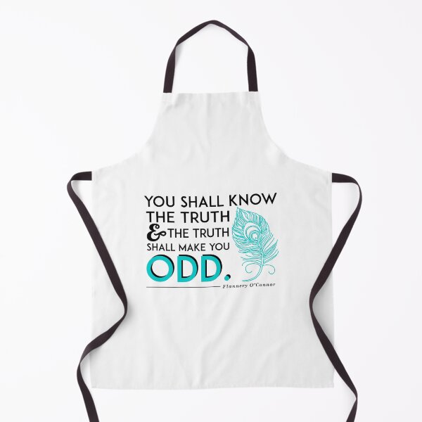 Item preview, Flannery O'Connor Quote You Shall Know the Truth...Make You Odd Peacock Feather Literary Catholic Quotation designed and sold by wise-whimsy.