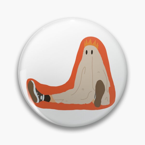 Item preview, Orange Sheet Ghost with a Crown designed and sold by athenasartistry.