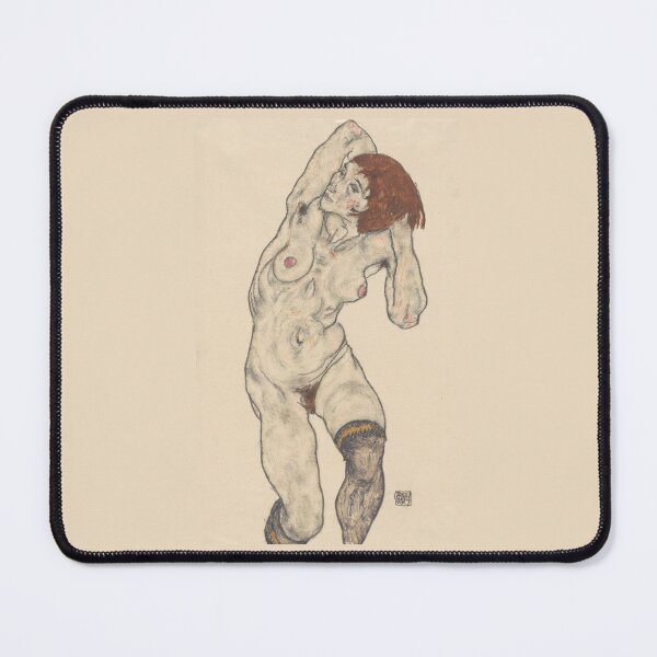 Item preview, Egon Schiele Nude in Black Stockings (1917) Drawings designed and sold by TeeARTHY.