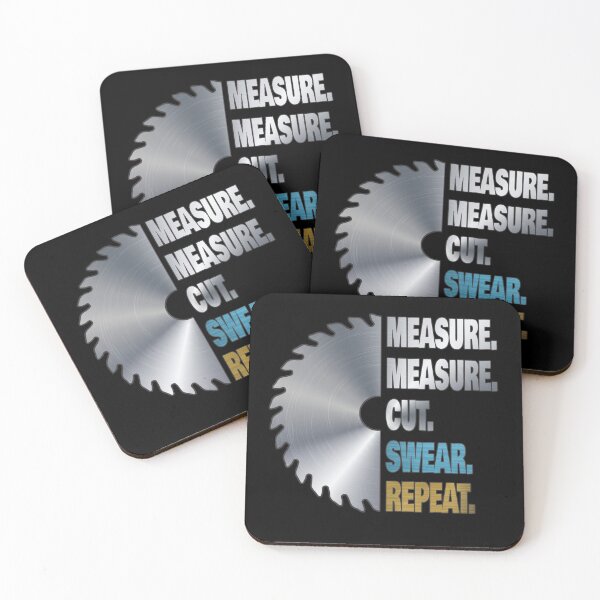 Item preview, Funny Dad Measure Measure Cut Swear Repeat Handyman Father Day Novelty Graphic Gift Idea designed and sold by Countrysmart.