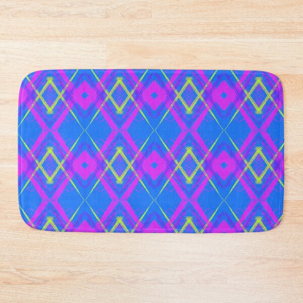 Item preview, Neon colors, a unique hand drawn geometric repeating pattern - WelshDesigns designed and sold by welshdesigns.