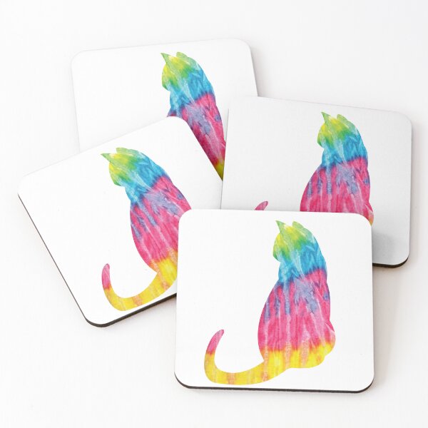 Item preview, colorful cat tie dye designed and sold by faizaart.