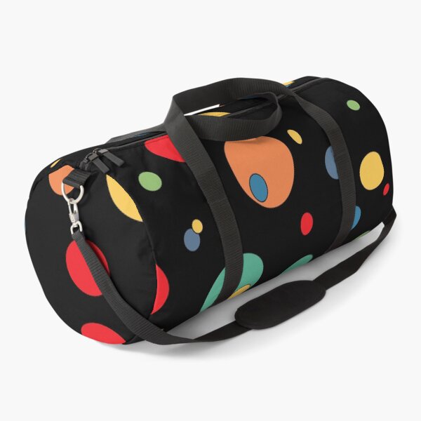 Item preview, Multi coloured cosmic bubbles retro cartoon orbs black designed and sold by AngelDawnDesign.