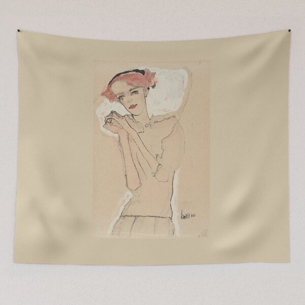 Item preview,  Egon Schiele Portrait of a Woman Drawings designed and sold by TeeARTHY.