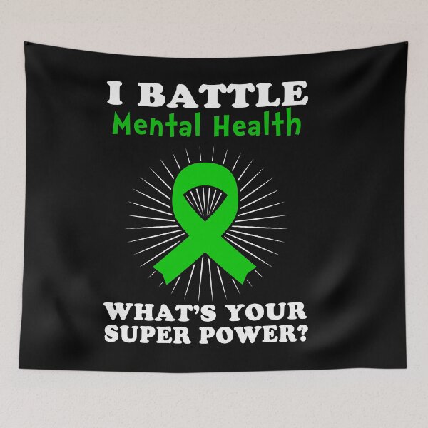 Item preview, I Battle Mental Health Funny Mental Health Warrior Gift designed and sold by rechardtee.