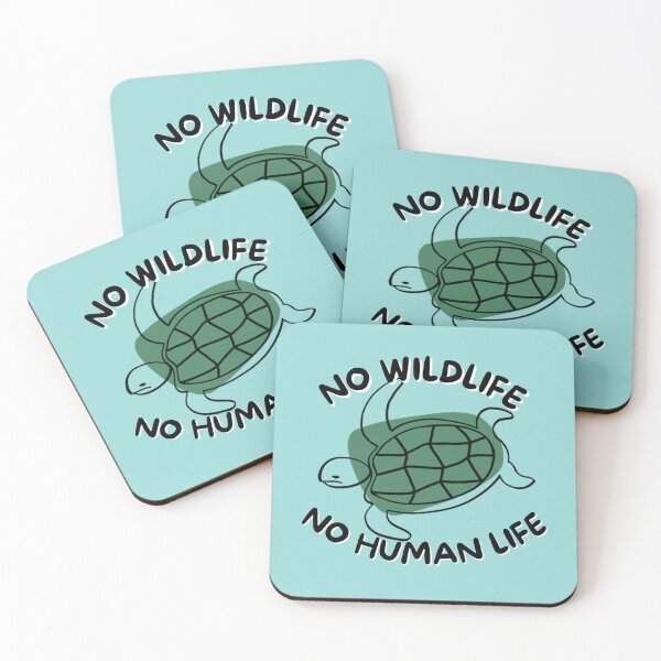 Item preview, No Sea Turtle Wildlife, No Human Life designed and sold by bmfabricdesigns.