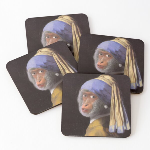 Item preview, Chimp with the Pearl Earring designed and sold by Gravityx9.