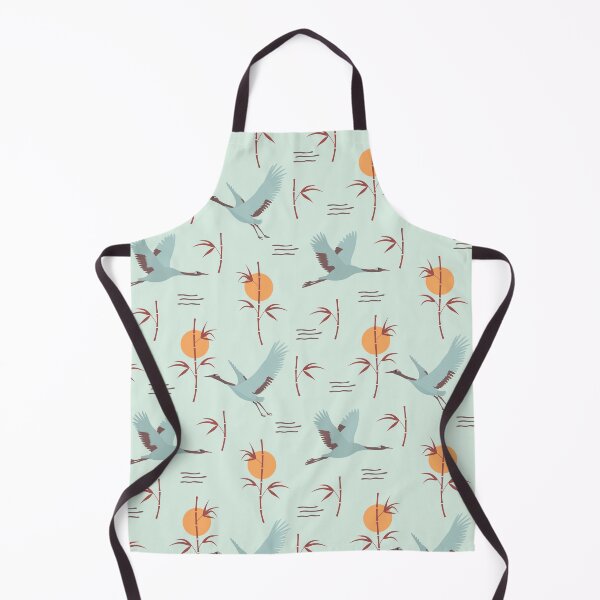Item preview, flying crane bird and bamboo stems designed and sold by Olyanazh.