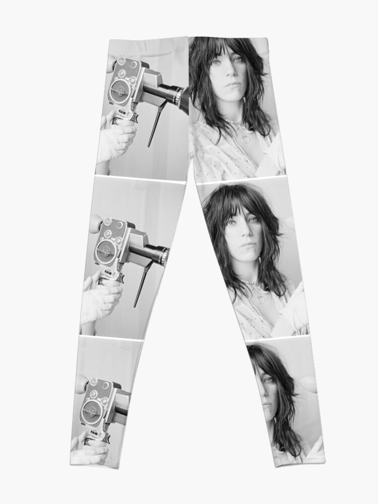 Alternate view of Patti Smith with a video camera Leggings