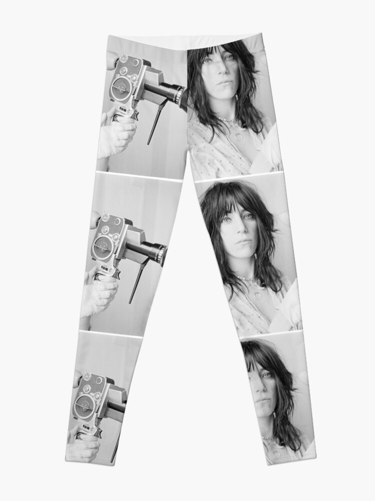 Alternate view of Patti Smith with a video camera Leggings