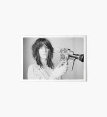 Patti Smith mit einer Videokamera Galeriedruck