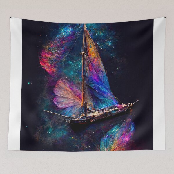 Item preview, Cosmic Sailboat  designed and sold by KungFuChaos.