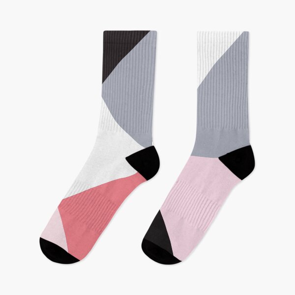 Item preview, Mid-Century Modern Pink, Black, White Geometric Shapes Pattern designed and sold by DEC02.