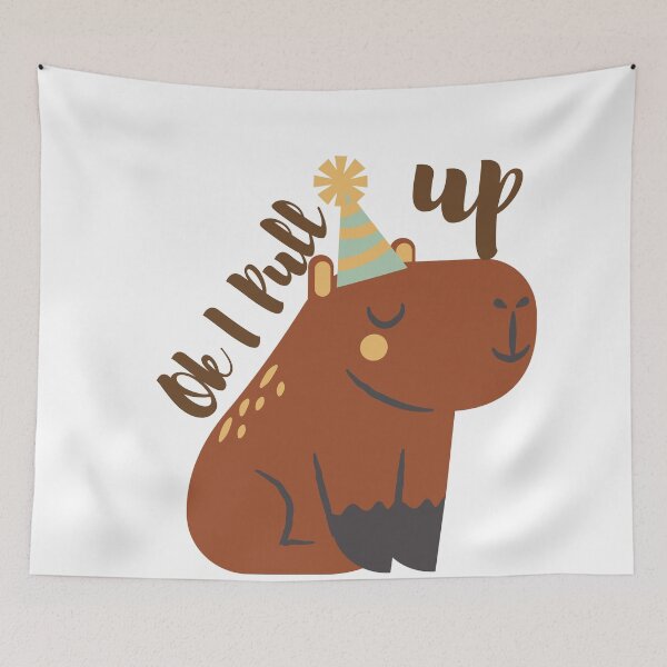 Item preview, Ok I Pull Up Capybara designed and sold by earth wings.