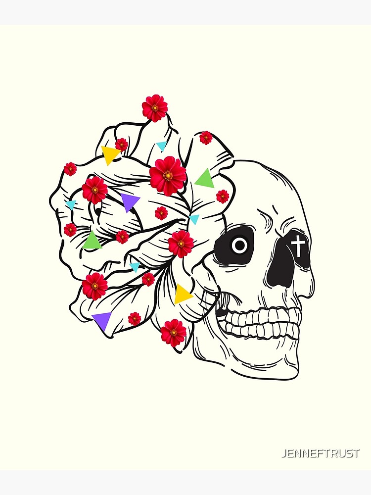 Skull Face Mask Johnzanarini - Illustrations ART street