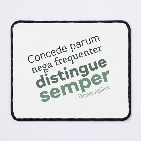 Item preview, Aquinas Advice (Latin) designed and sold by papistwhovian.