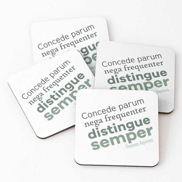 Item preview, Aquinas Advice (Latin) designed and sold by papistwhovian.
