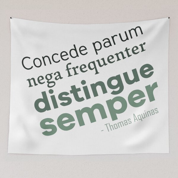 Item preview, Aquinas Advice (Latin) designed and sold by papistwhovian.