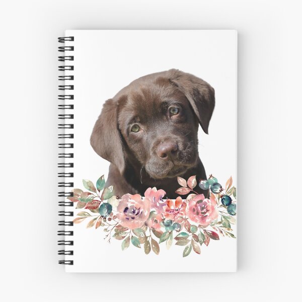 Item preview, Floral Lab. Lab and flowers. Floral chocolate labrador  designed and sold by Doggymadness.