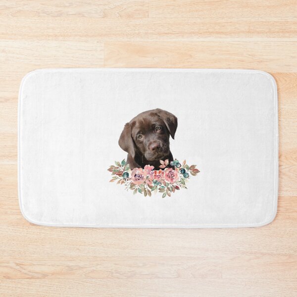 Item preview, Floral Lab. Lab and flowers. Floral chocolate labrador  designed and sold by Doggymadness.