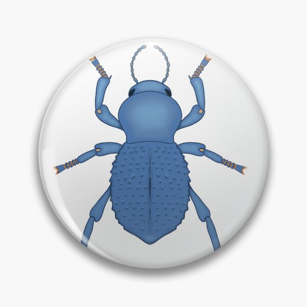 Item preview, Blue Death Feigning Beetle designed and sold by SmilesNVials.