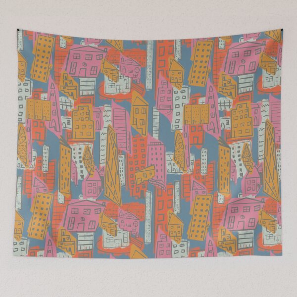 Item preview, Pastel Cityscape  designed and sold by DesignsByJaycee.