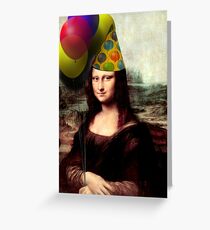 Mona Lisa Birthday Greeting Card