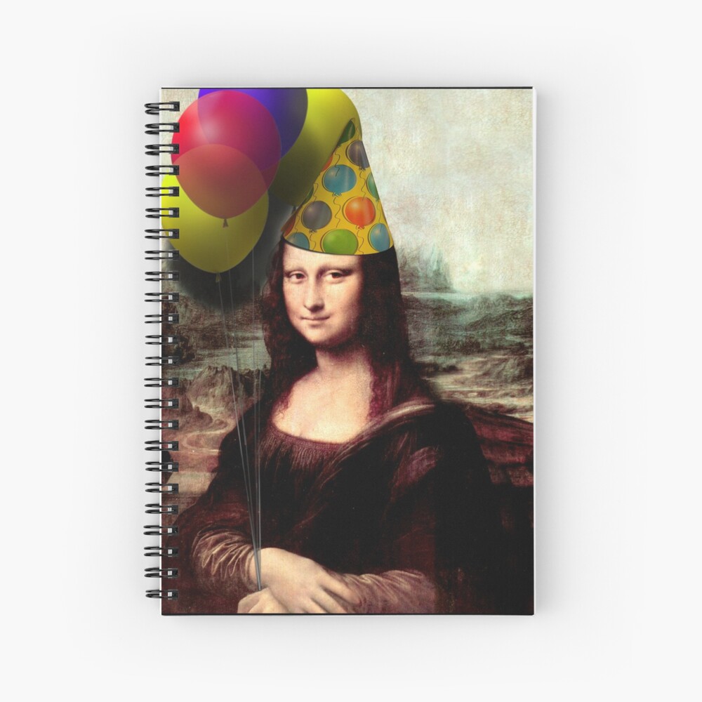 Mona Lisa Birthday Spiral Notebook