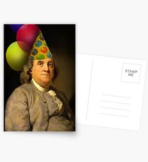 Birthday Ben Franklin Postcards