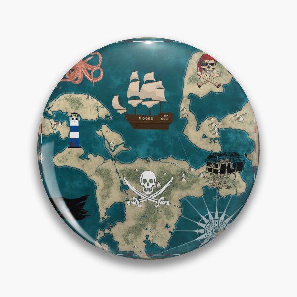 Item preview, Treasure Pirate Map designed and sold by ArtOfStars.