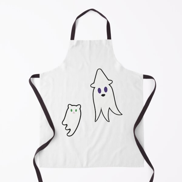 Item preview, Cute Witch and Cat Ghosts (White Background) designed and sold by believeluna.