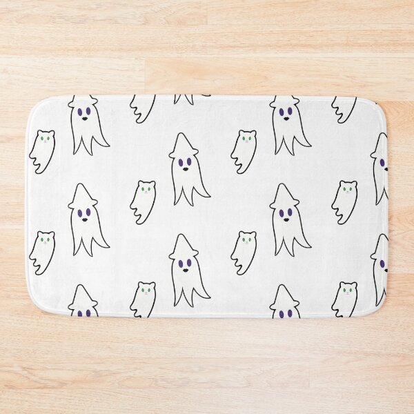Item preview, Cute Witch and Cat Ghosts (White Background) designed and sold by believeluna.